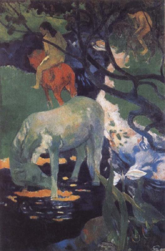 Paul Gauguin The White Horse Sweden oil painting art